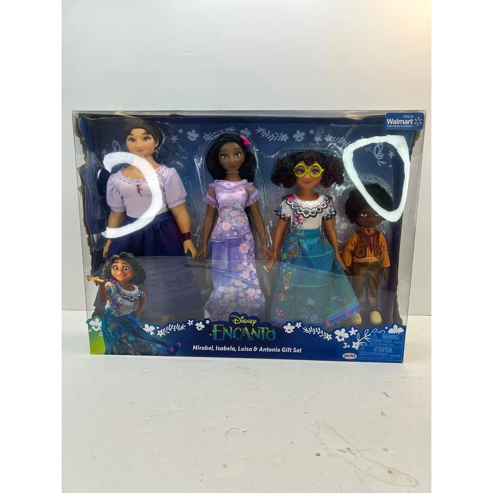 Jakks Disney Encanto Gift Set 4 Dolls Mirabel Isabela Luisa Antonio Multicolor